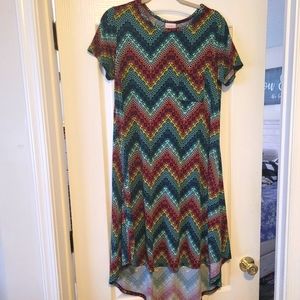 EUC Lularoe Aztec Print Carly Dress sz XS